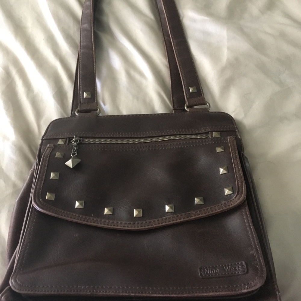 Nine West studded shoulder bag